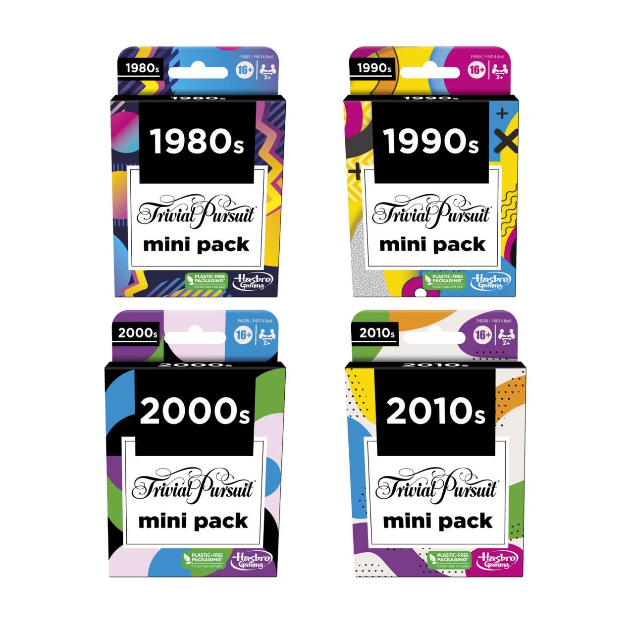 Multipack Fun Day Hasbro Games Trivial Pursuit Mini Packs Multipack, Fun Trivia Questions ...