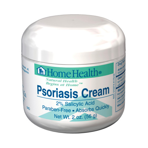 Home Health Psoriasis Cream - 2 oz - Relieves Itching, Redness & Irritation + Moisturizes Dry Skin - 2% Salicylic Acid - Non-GMO, Paraben Free