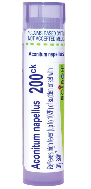 Boiron Aconitum Napellus 200Ck Homeopathic Medicine for Fever - 80 Pellets