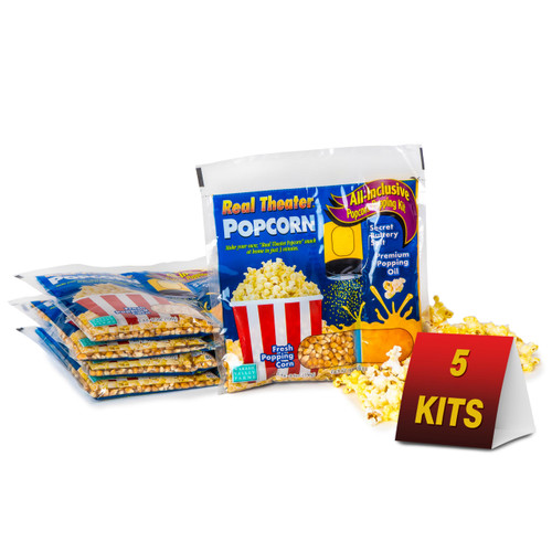 Wabash Valley Farms Theater Popcorn Kits - 10 Pre-Portioned Popcorn Machine Packets, 1 Pop Corn Pack