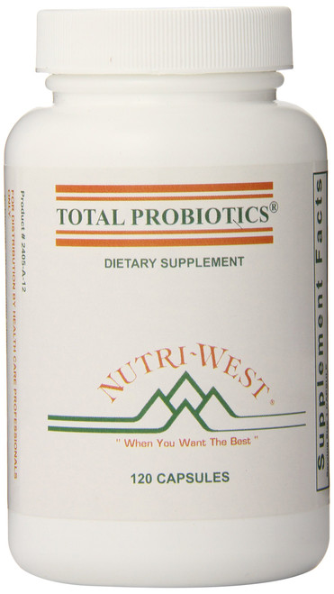 nutri-west Total Probiotics 120 Capsules, 2.4 Ounce