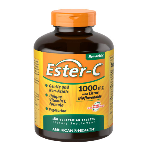 American Health Ester-Vitamin C with Citrus Bioflavonoids 1Vitamin 000 Milligrams 180 Veg Tabs