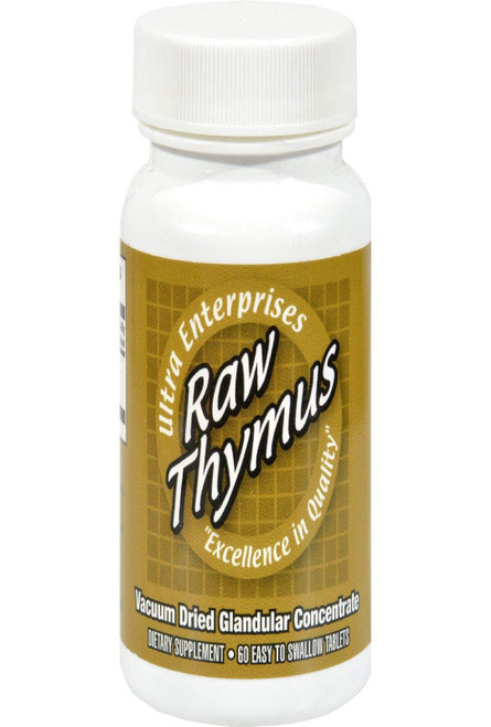 Ultra Glandulars Raw Thymus Tablets, 200 Mg, 60 Count