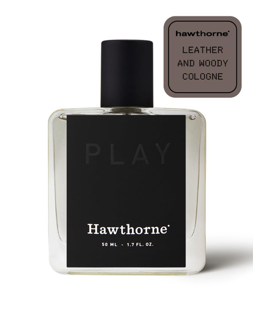 Hawthorne Leather Cologne. A Warm, Woody, and Edgy Leather Scent With Sandalwood and Patchouli Notes. 1.7 Fl Oz.