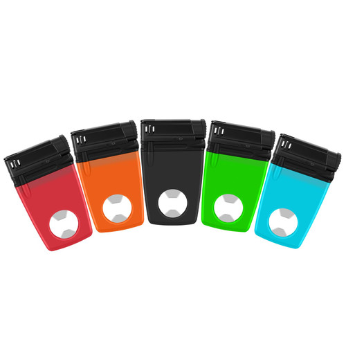 LIHTUN Bulk Lighters, 5 Count Pack Multi-Functional Portable Lighters Card Lighters Gift for Men Built-in Bottle Opener and Box Cutter (No Butane Gas) (S-3)