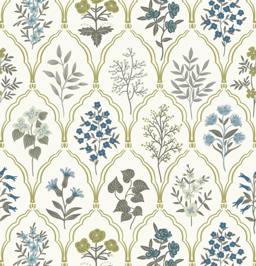 Dimoon 78.7"x17.3" Peel and Stick Wallpaper Contact Paper Floral Modern Removable Wallpaper Beige Wall Paper Self Adhesive Boho Contactpaper for Cabinets Drawers Blue Vintage Bedroom Thicken Vinyl