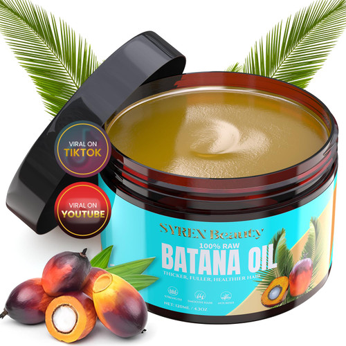 100% Pure Organic Batana Oil for Hair Growth - Organic and Natural Ingredients, Promotes Hair Growth, Prevent Hair Loss, Eliminates Split Ends for Women, Organic Botana Oil for Strong, Healthy Hair