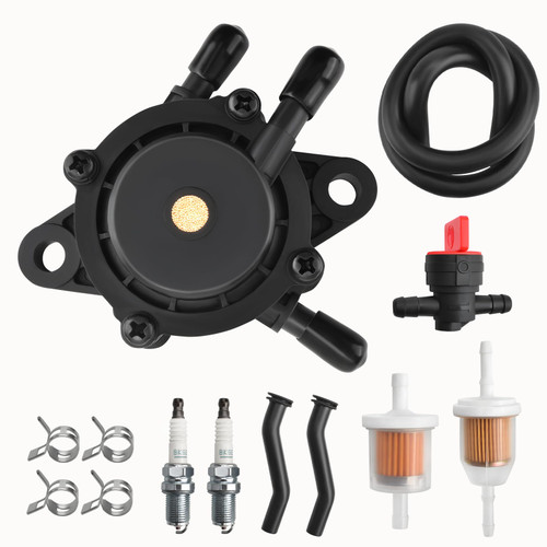 808656 Fuel Pump Kit for Intek Extended Life V-Twin 18-26HP Kohler 24 393 04-S 24 393 16-S Kawasaki 49040-7001 Honda Yamaha Fits J D Hasqvarna Craftsman Ariens Toro SCAG Bad Boy Lawn Mowers