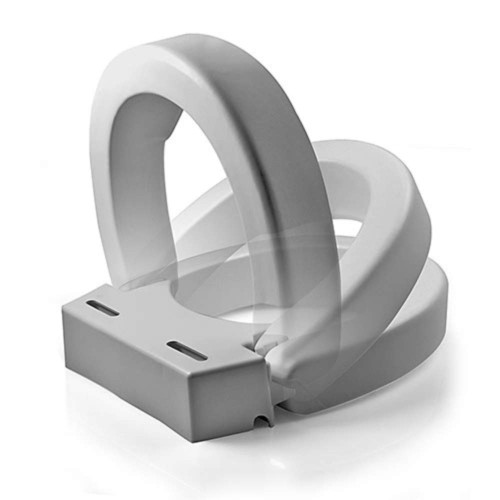 Maddak Inc. Maddak 72571-1005 Ableware Hinged Elevated Toilet Seat, Elongated, white