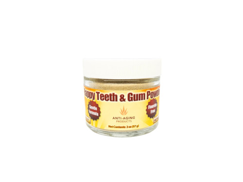 Happy Teeth & Gum Powder – Natural Herbal Toothpaste Alternative for Gum & Enamel Health – Organic, Non-GMO, Fluoride-Free Ayurvedic Tooth Powder by Anti-Aging Products (2 fl oz)-1766095670