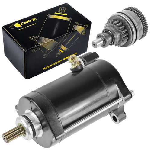 Caltric Starter and Drive Bendix Compatible with Yamaha Super Jet 700 Sj700 Superjet 1994-2017
