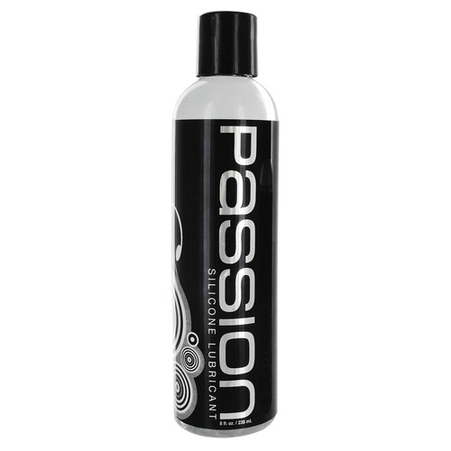Passion Premium Silicone Lubricant, 8 Fl Oz - Long-Lasting, Non-Sticky Formula, Made in USA, Smooth Application for Comfort
