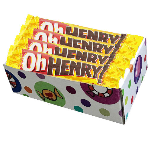 CandyLab Oh HENRY! Chocolate Candy Bars, Caramel, 32.64 Ounce