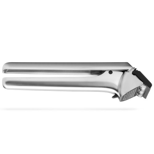 Dreamfarm Garject 2-In-1 Garlic Peeler, Garlic Press & Mincer with Garlic Peel Ejector, Chrome-Plated Zinc - Black