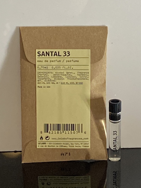 Le Labo Santal 33 Eau de Parfum Dabber Sample - .025 oz. Le Labo Santal 33 Eau de Parfum Dabber Sample - .025 oz.