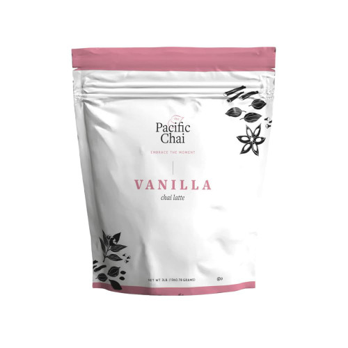 Pacific Chai Vanilla Chai Latte Powder Mix, Instant Hot, Iced or Blended Vanilla Chai Tea Latte, 3 lb (Pack of 1)