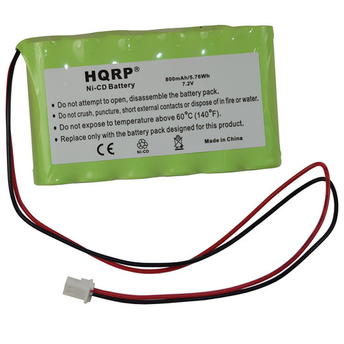 HQRP Battery Compatible with ADT Safewatch QuickConnect Plus, QuickConnect Security System 800mAh Ni-Cd