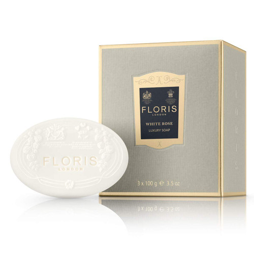 Floris London White Rose Luxury Soap, (3 Count of 3.5 oz Bars) 10.5 oz-1766099383