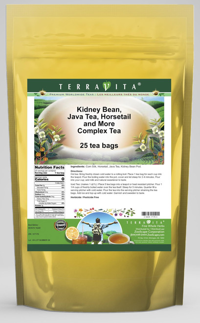 Kidney Bean, Java Tea, Horsetail and More Complex Tea (25 tea bags, ZIN: 517178)