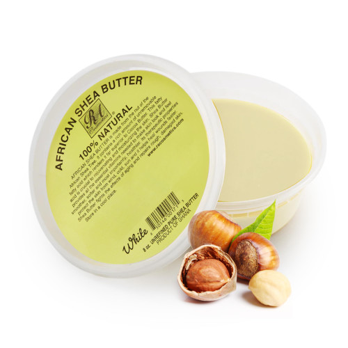 REAL African Shea Butter Pure Raw Unrefined From Ghana"IVORY" 8oz. CONTAINER-1766100318
