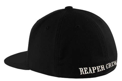 Sons of Anarchy Baniful SOA Reaper Crew Fitted Baseball Cap Hat (Adult Large/X-Large) Black