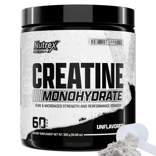 Nutrex Research Creatine Monohydrate Powder 60 Servings | Unflavored 5G Micronized Creatine Powder | Gluten Free