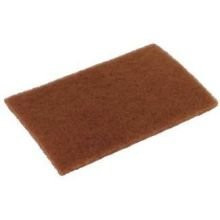 Disco Walnut Brown Scouring Pad, 6 x 9 inch - 20 per case.