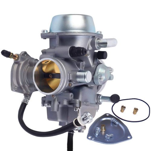 GLENPARTS Carburetor Replacement for Yamaha Grizzly 600 YFM600 1998 1999 2000 2001 2002 4-Stroke ATV Engine | Fits 42mm Intake | Replaces OEM 5KM-14901-10-00 2C6-14901-00-00 4WV-14901-00-00