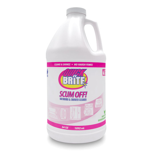 Quick 'n Brite Scum Off Shower Cleaner - No Scrub, No Harsh Chemical Daily Shower Cleaner, Multi-Surface All-Purpose Cleaner 64 Oz (Packaging May Vary)
