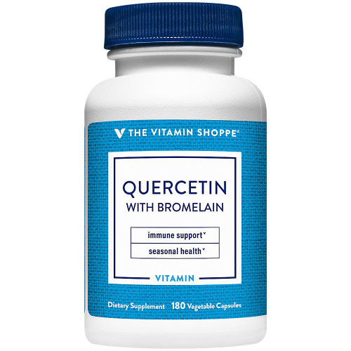 The Vitamin Shoppe Quercetin with Bromelain, Antioxidant That Supports (180 Capsules)