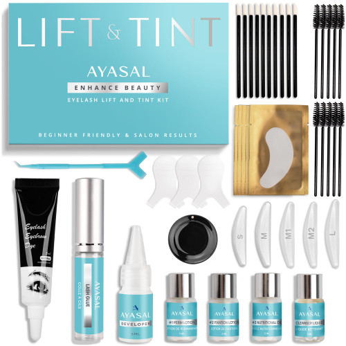 AYASAL Lash Lift Kit: Eyelash Lift Kit - With Detailed Instruction Eyelash Perm Kit - Easy for Beginner and Professional Lash Perm Kit - Achieve Salon-Quality Lashes Lift with Safe and Effective Resul AYASAL Lash Lift Kit: Eyelash Lift Kit - With Detailed Instruction Eyelash Perm Kit - Easy for Beginner and Professional Lash Perm Kit - Achieve Salon-Quality Lashes Lift with Safe and Effective Resul