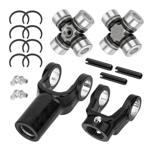 JAVIK Front Prop Shaft Yoke & U-Joint (2 Side) for Polaris Ranger 400 500 570 700 800 900 1000 Diesel HST ETX