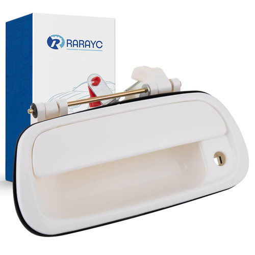 RARAYC Tailgate Handle Liftgate Latch Handle White | for 2000-2006 Toyota Tundra | Replaces# 69090-0C010 69090-0C030-C0