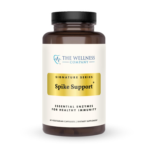 The Wellness Company Spike Support - Detox, Immune Health, Blood Flow, Anti-Clotting - Nattokinase, Dandelion Root, & Black Sativa | 60ct (1 Month Supply)