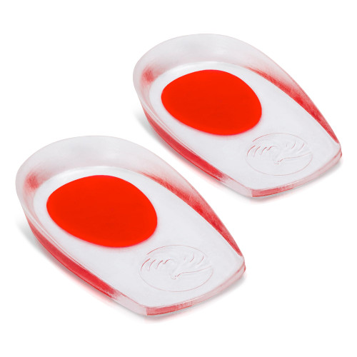 Gel Heel Pads for Shoes Heel Pain Relief | Plantar Fasciitis Heel Cups | Silicone Heel Cushions for Heel Spurs | Heel Protector Insoles | Heel Inserts for Women & Men (1 Pair, Small/Medium)