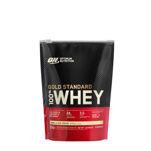 Optimum Nutrition Gold Standard 100% Whey Protein Powder, Vanilla Ice Cream, 1 Pound (Packaging May Vary) Optimum Nutrition Gold Standard 100% Whey Protein Powder, Vanilla Ice Cream, 1 Pound (Packaging May Vary)