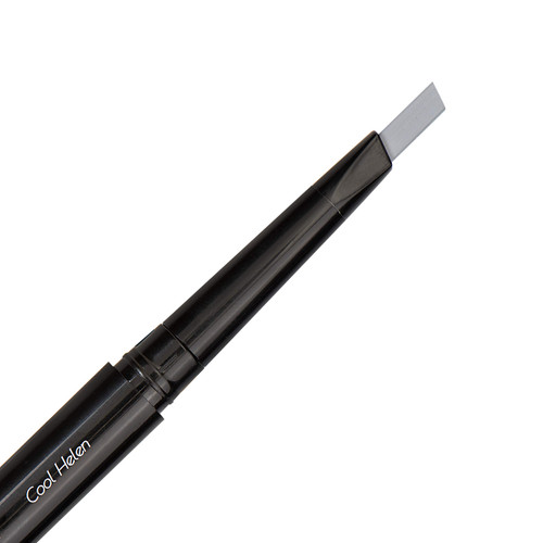 Eye Embrace Cool Helen: Light Gray Eyebrow Pencil – Waterproof, Double-Ended Automatic Angled Tip & Spoolie Brush, Cruelty-Free