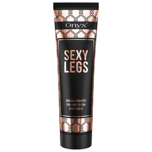 Onyx Sexy Legs Indoor Tanning Lotion with Bronzer - Gradual Tanning lotion for Legs - Perfectly Tanned Legs and Hard To Tan Body Parts - Double Bronzing Lotion - Leg Tanner Makeup