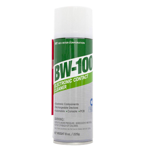 BW-100 Non-Flammable Electronic Contact Cleaner Aerosol Spray- Safely Cleans Joycons, Computers, PCB and More - Removes dust, Dirt and contaminants on Contacts - Quick Dry|8oz/225g |