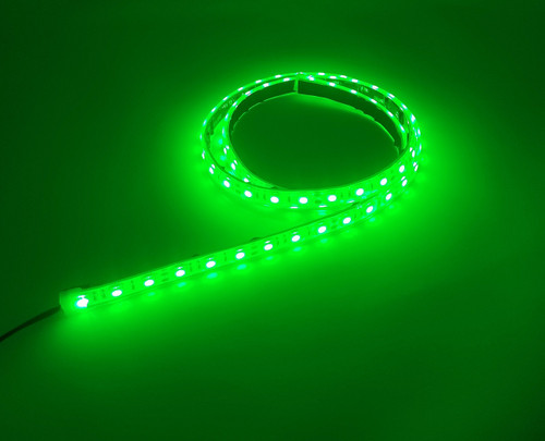 Marine Submersible LED Light Strip 12V 2 FT Green, LED Rope Lights, Waterproof Led Lights