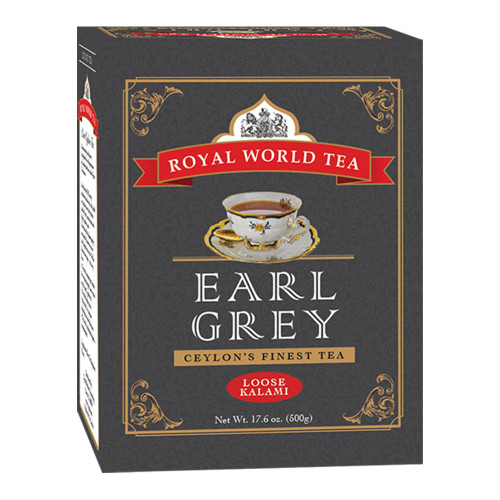 Royal World Earl Grey – Loose Leaf Black Tea | Bergamot | Kalami Assam & Ceylon Central Hill Country | 500g (17.6 oz), Pack of 1