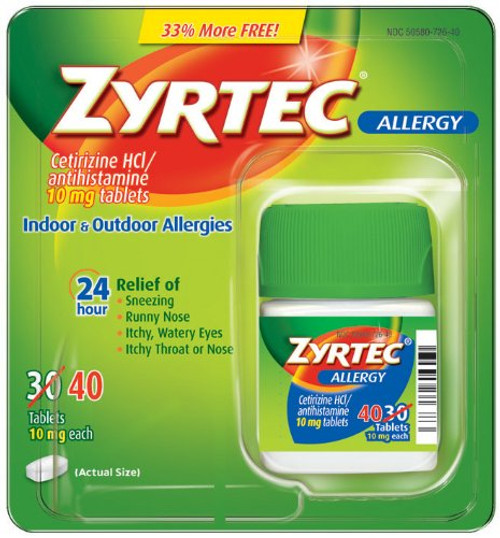 Zyrtec Bonus Pack, 40 Count Zyrtec Bonus Pack, 40 Count
