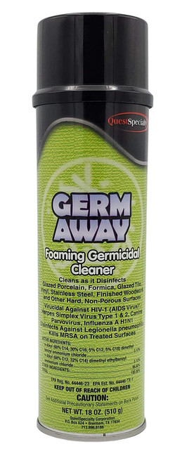Germ Away Foaming Germicidal Cleaner, 18 oz. can, 1 count