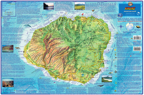 Franko Maps - Kauai Guide Map