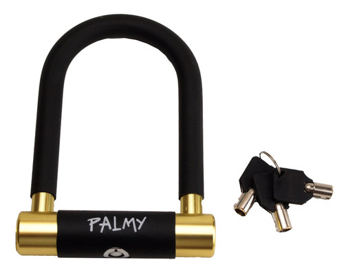 Palmy Alloy Mini U-Lock (Black w/Gold)