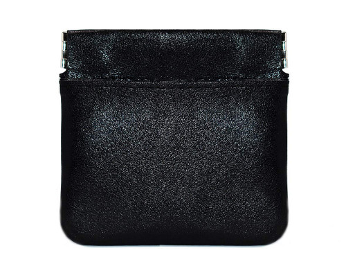 Discreet Condom Case with 3 Compartments | Vegan Leather Condom Holder (Black)