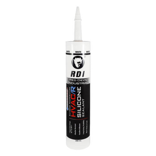 Red Devil 0896 Extreme Temperature HVAC/R Silicone Sealant, 280 ml, White, 1 Pack, Made in USA