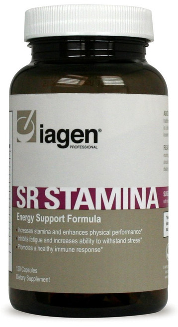 Iagen Professional SR Stamina Natural Stress Support Supplement - Maca Root Powder with Ashwagandha for Enhanced Energy, Stamina, Athletic Performance, and Memory - 120 Veg Capsules - USA Made