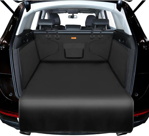Alfheim Cargo Liner for Dog - Nonslip Waterproof Pet Dog Back Seat Cover - Durable Washable Boot Liner Mat Travel, Universal for Medium Small Car Truck SUV (Black) Alfheim Cargo Liner for Dog - Nonslip Waterproof Pet Dog Back Seat Cover - Durable Washable Boot Liner Mat Travel, Universal for Medium Small Car Truck SUV (Black)