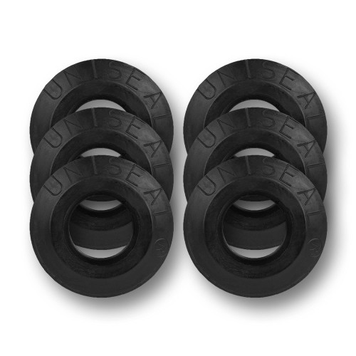 3/4" Uniseal Flexible Tank Adapter - Perfect for Attaching 3/4-inch pipe to Curved Surfaces, Storage Drums, Buckets, and More - Ideal for Situations Where Bulkheads Fail - 5 Pack